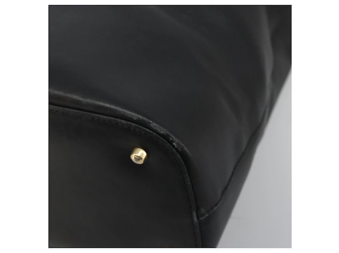 Borsa a Spalla in Pelle Nera e Oro GUCCI 001 1998 1805 Auth bs34225 Nero D'oro - vista 10