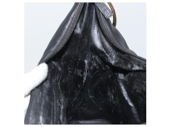 Borsa a Spalla in Pelle Nera e Oro GUCCI 001 1998 1805 Auth bs34225 Nero D'oro - vista 17
