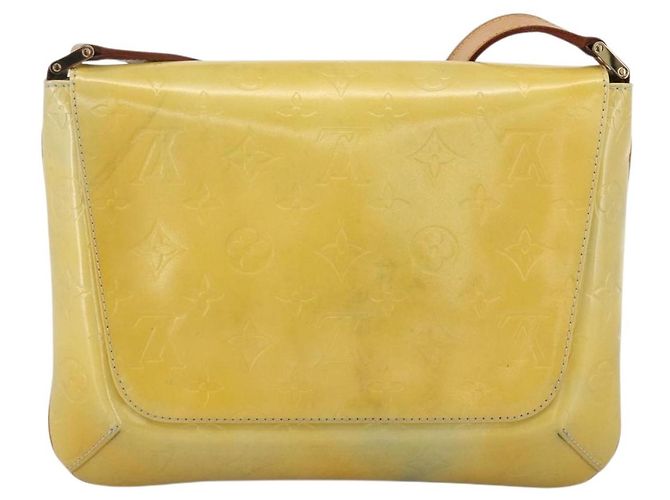 LOUIS VUITTON Borsa Thompson Street Monogram Vernis Grigia M91008 LV Auth BA11818 Grigio - vista 3