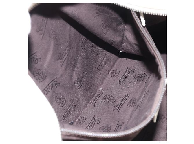 Borsa tote in PVC bianco e argento GG Implementation di GUCCI 211137 Auth 174563 - vista 20