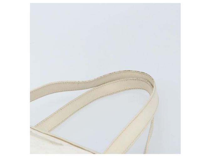 Borsa tote in PVC bianco e argento GG Implementation di GUCCI 211137 Auth 174563 - vista 8