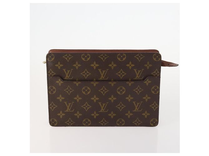 LOUIS VUITTON Borsa Clutch Monogram 3 Set LV Auth am10971 Monogramma - vista 2