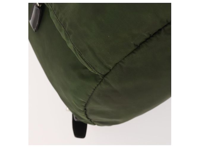 Mochila PRADA de nylon verde plata auténtica 174558 - vista 11