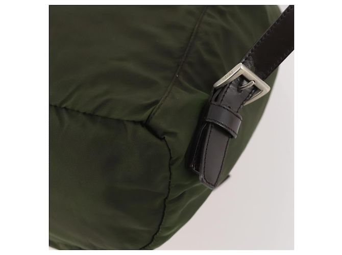Mochila PRADA de nylon verde plata auténtica 174558 - vista 12