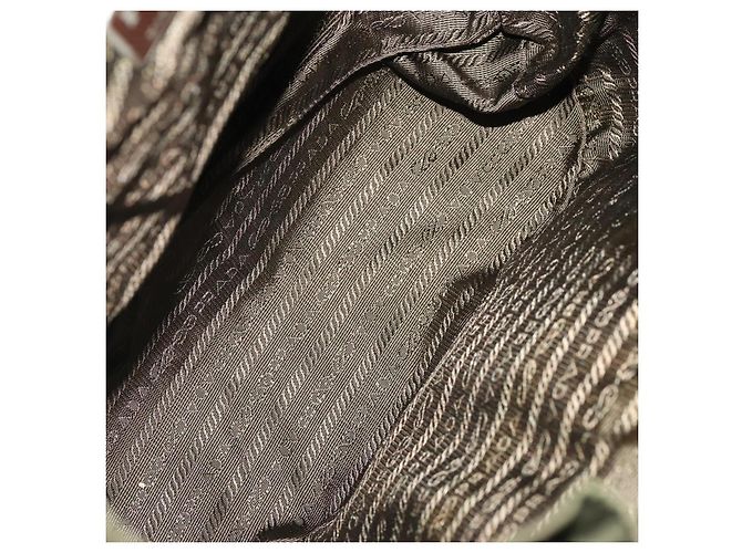 Mochila PRADA de nylon verde plata auténtica 174558 - vista 18