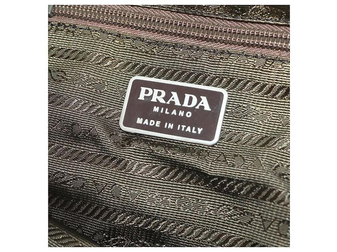 Mochila PRADA de nylon verde plata auténtica 174558 - vista 21
