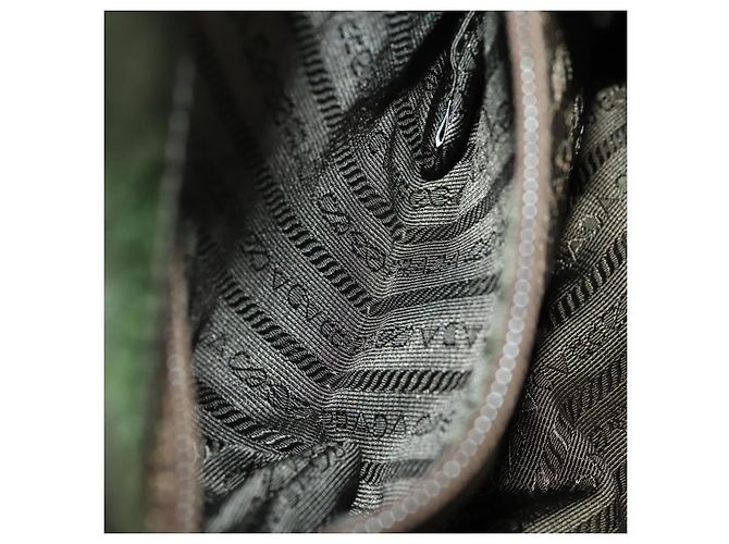 Mochila PRADA de nylon verde plata auténtica 174558 - vista 23