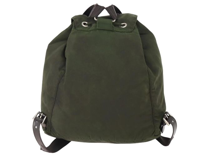 Mochila PRADA de nylon verde plata auténtica 174558 - vista 3
