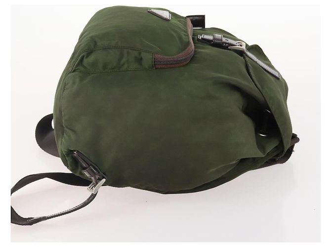 Mochila PRADA de nylon verde plata auténtica 174558 - vista 4