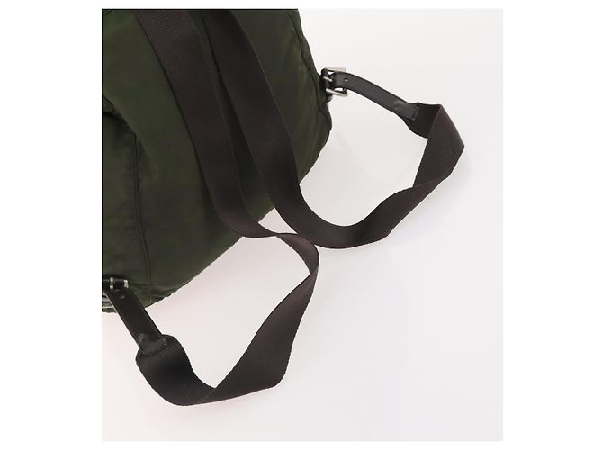 Mochila PRADA de nylon verde plata auténtica 174558 - vista 7