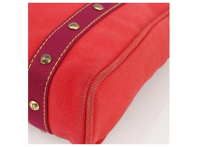 LOUIS VUITTON Antigua Cabas MM Borsa Tote Rossa M40034 LV Auth ka3624 Rosso - vista 10