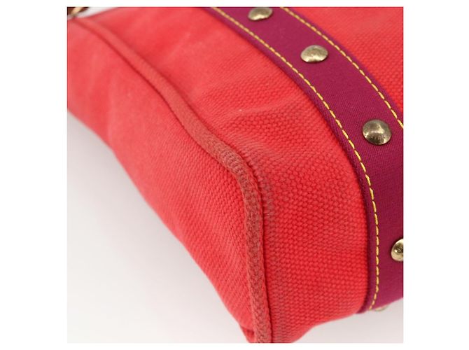 LOUIS VUITTON Antigua Cabas MM Borsa Tote Rossa M40034 LV Auth ka3624 Rosso - vista 11