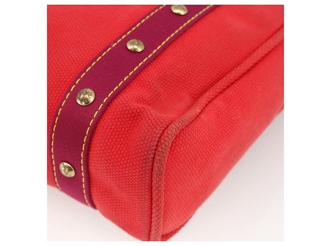 LOUIS VUITTON Antigua Cabas MM Borsa Tote Rossa M40034 LV Auth ka3624 Rosso - vista 12