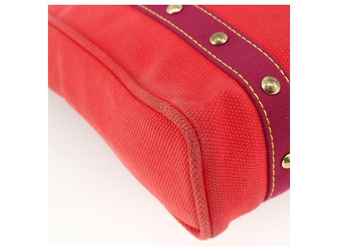 LOUIS VUITTON Antigua Cabas MM Borsa Tote Rossa M40034 LV Auth ka3624 Rosso - vista 13