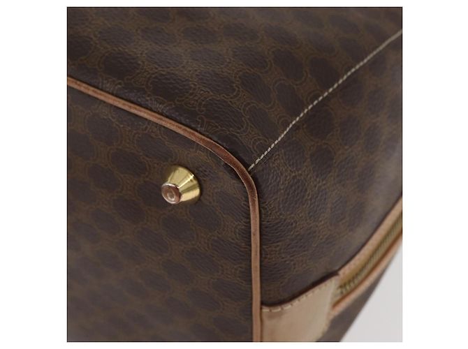 Céline Borsa Boston in tela Macadam CELINE in pelle PVC marrone oro Auth BAZ795A D'oro - vista 13