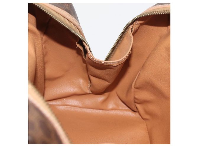 Céline Borsa Boston in tela Macadam CELINE in pelle PVC marrone oro Auth BAZ795A D'oro - vista 19