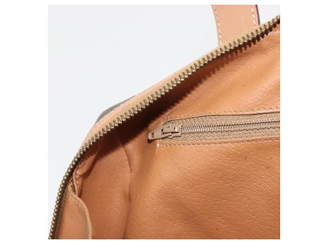 Céline Borsa Boston in tela Macadam CELINE in pelle PVC marrone oro Auth BAZ795A D'oro - vista 20