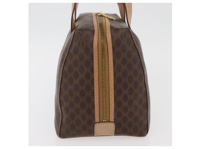 Céline Borsa Boston in tela Macadam CELINE in pelle PVC marrone oro Auth BAZ795A D'oro - vista 4