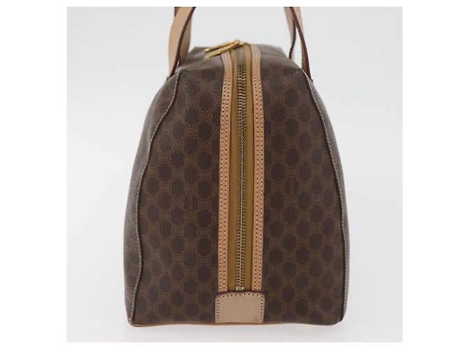 Céline Borsa Boston in tela Macadam CELINE in pelle PVC marrone oro Auth BAZ795A D'oro - vista 5