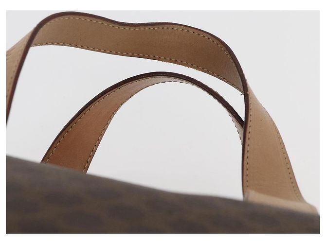 Céline Borsa Boston in tela Macadam CELINE in pelle PVC marrone oro Auth BAZ795A D'oro - vista 8