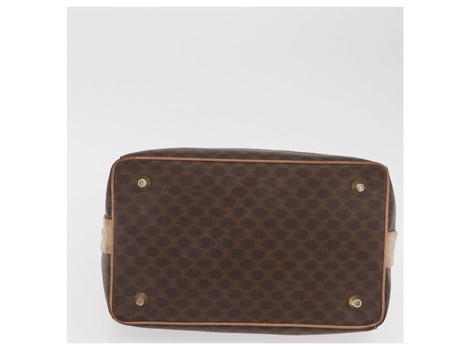 Céline Borsa Boston in tela Macadam CELINE in pelle PVC marrone oro Auth BAZ795A D'oro - vista 9