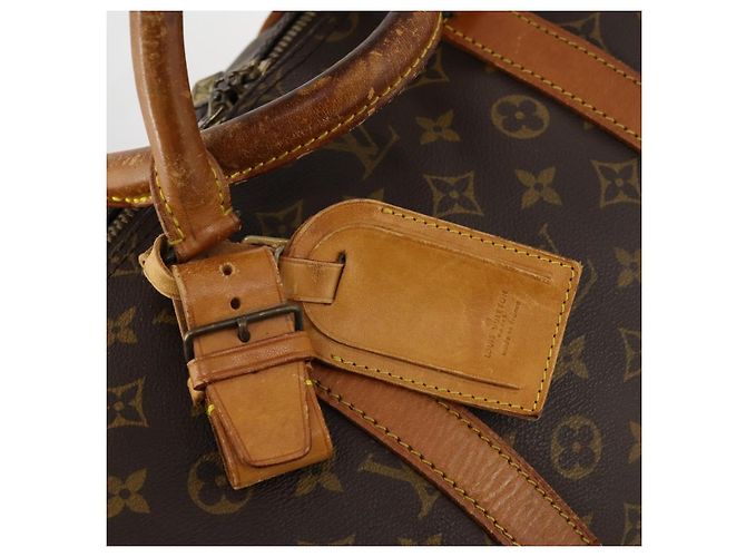 LOUIS VUITTON Borsa Boston Monogram Keepall Bandoulière 55 M41414 Auth LV 168573 Monogramma - vista 17