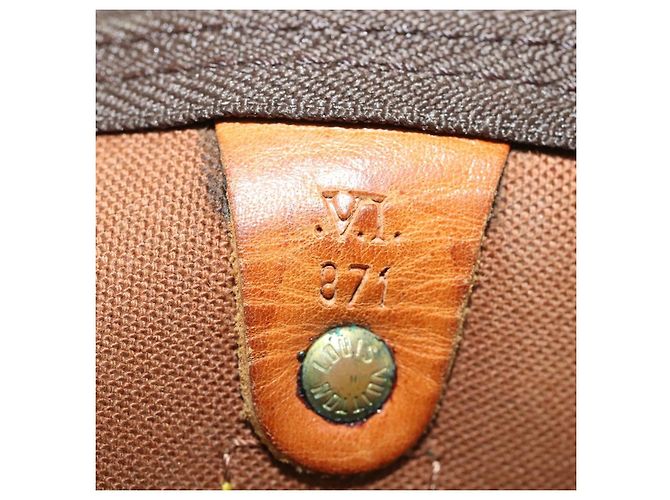 LOUIS VUITTON Borsa Boston Monogram Keepall Bandoulière 55 M41414 Auth LV 168573 Monogramma - vista 22