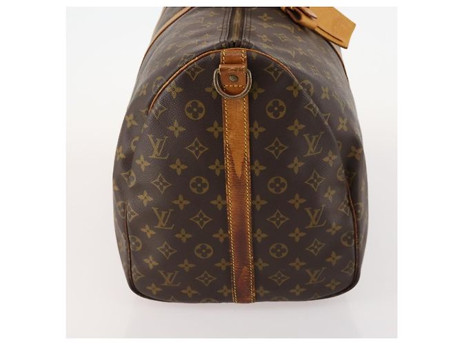 LOUIS VUITTON Borsa Boston Monogram Keepall Bandoulière 55 M41414 Auth LV 168573 Monogramma - vista 5