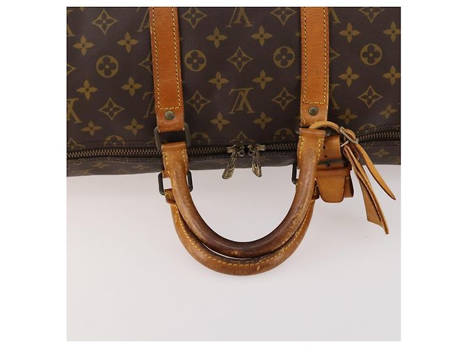 LOUIS VUITTON Borsa Boston Monogram Keepall Bandoulière 55 M41414 Auth LV 168573 Monogramma - vista 7