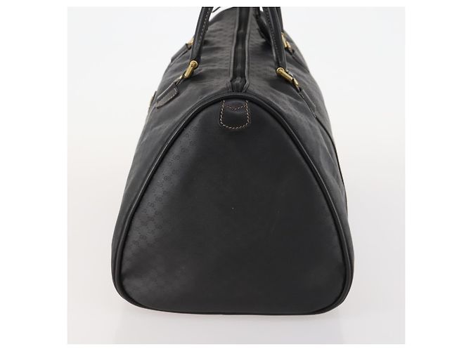 Borsa Boston Micro GG Canvas Gucci Nera Oro Auth 174104 Nero D'oro - vista 4