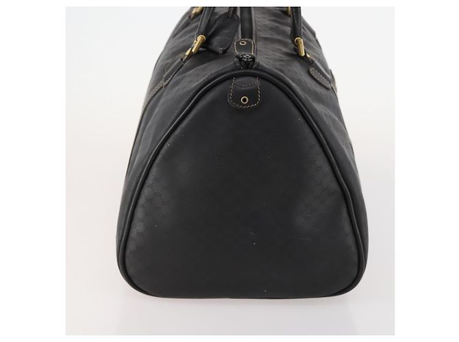 Borsa Boston Micro GG Canvas Gucci Nera Oro Auth 174104 Nero D'oro - vista 5