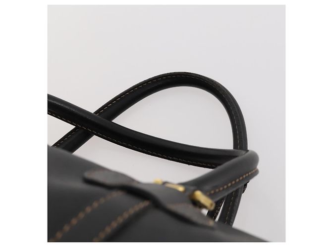 Borsa Boston Micro GG Canvas Gucci Nera Oro Auth 174104 Nero D'oro - vista 8