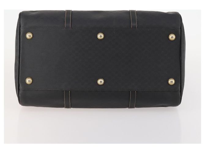 Borsa Boston Micro GG Canvas Gucci Nera Oro Auth 174104 Nero D'oro - vista 9
