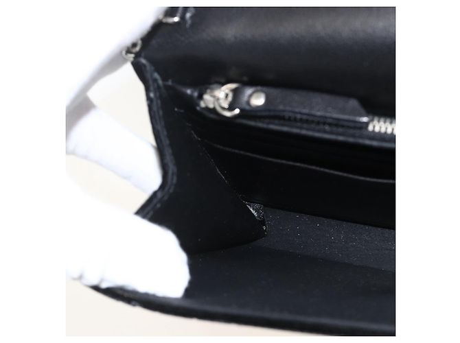 Borsa a Spalla a Catena in Velluto Nero e Argento Jimmy Choo Auth BA12020A - vista 19