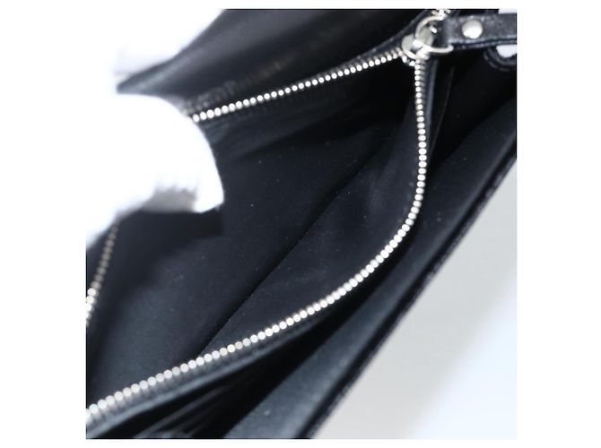 Borsa a Spalla a Catena in Velluto Nero e Argento Jimmy Choo Auth BA12020A - vista 21
