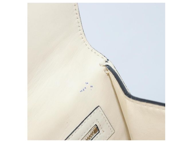 VALENTINO Borsa a Spalla con Catena Pelle Bianca Oro Auth bs34199 Bianco D'oro - vista 10
