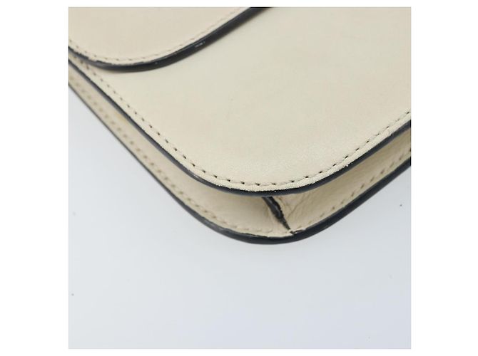 VALENTINO Borsa a Spalla con Catena Pelle Bianca Oro Auth bs34199 Bianco D'oro - vista 15