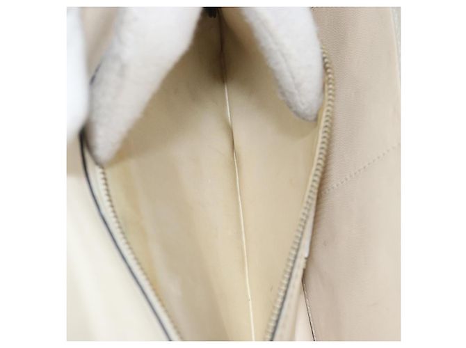 VALENTINO Borsa a Spalla con Catena Pelle Bianca Oro Auth bs34199 Bianco D'oro - vista 23