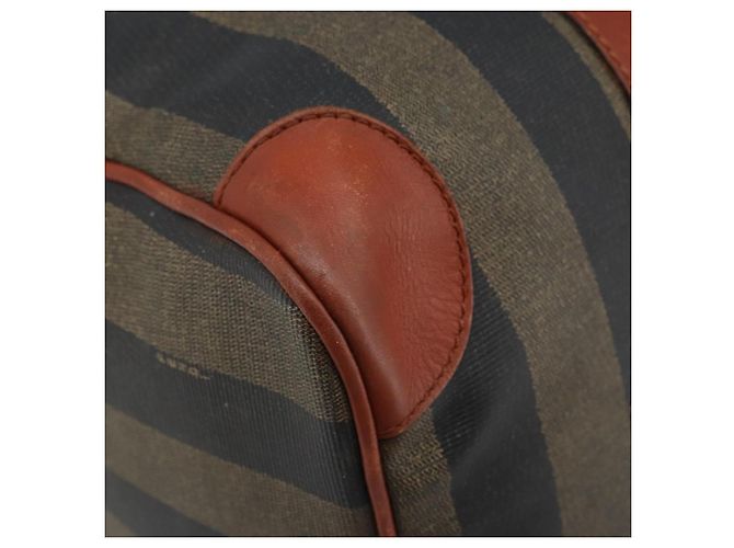 Pequin Borsa Boston in tela Pecan FENDI PVC marrone nero Auth bs34148 - Ansicht 11