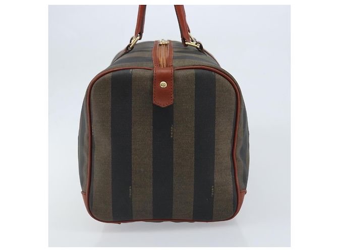 Pequin Borsa Boston in tela Pecan FENDI PVC marrone nero Auth bs34148 - Ansicht 4