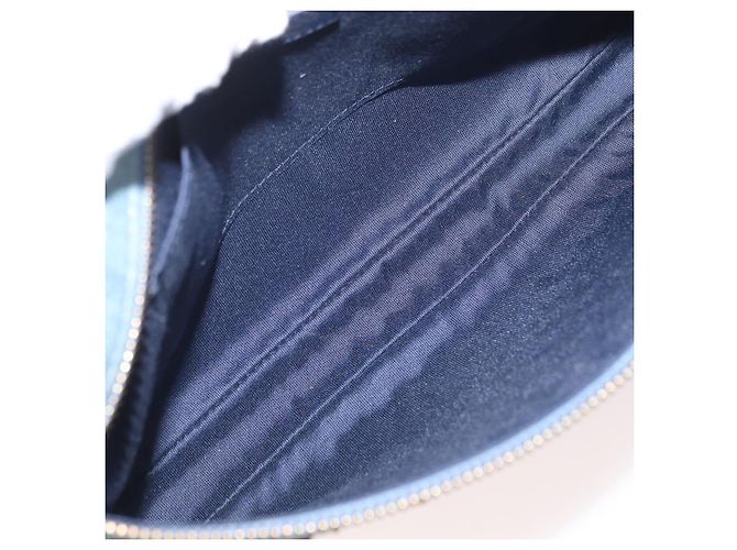 Bolsa de mão com studs Jimmy Choo em denim azul Auth BAZ213A - vista 14