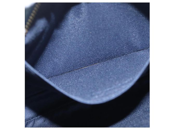 Bolsa de mão com studs Jimmy Choo em denim azul Auth BAZ213A - vista 17