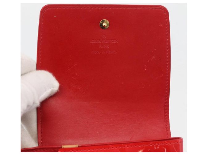 Louis Vuitton Portafoglio Walker Monogram Vernis Rosso M91153 LV Auth ep13908 - vista 14