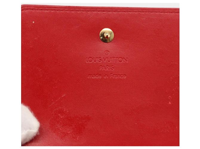 Louis Vuitton Portafoglio Walker Monogram Vernis Rosso M91153 LV Auth ep13908 - vista 15
