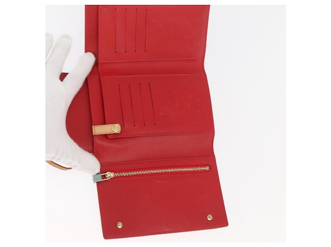 Louis Vuitton Portafoglio Walker Monogram Vernis Rosso M91153 LV Auth ep13908 - vista 16