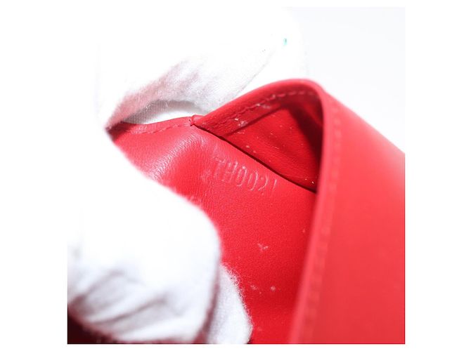 Louis Vuitton Portafoglio Walker Monogram Vernis Rosso M91153 LV Auth ep13908 - vista 20