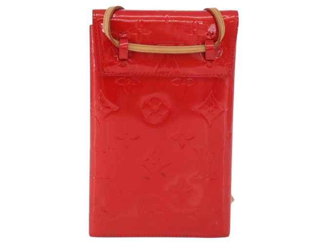 Louis Vuitton Portafoglio Walker Monogram Vernis Rosso M91153 LV Auth ep13908 - vista 3