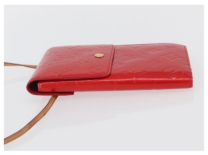 Louis Vuitton Portafoglio Walker Monogram Vernis Rosso M91153 LV Auth ep13908 - vista 5