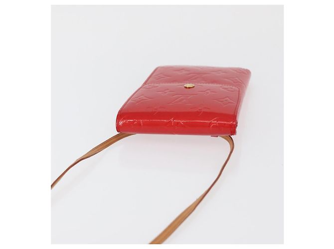 Louis Vuitton Portafoglio Walker Monogram Vernis Rosso M91153 LV Auth ep13908 - vista 6