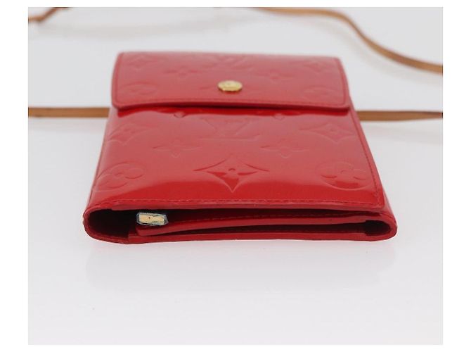 Louis Vuitton Portafoglio Walker Monogram Vernis Rosso M91153 LV Auth ep13908 - vista 9